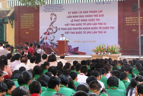 Phát động cuộc thi viết thư quốc tế UPU lần thứ 43